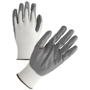 Guanto in Nitrile Spalmato Grigio TG8