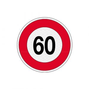 60 KM/H DISCO LIM. VEL. ADESIVO