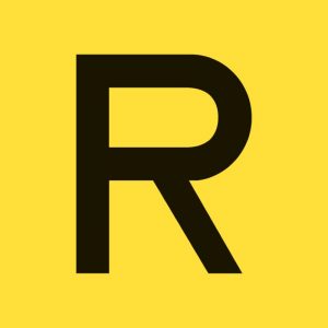 ADESIVO LETTERA ''R'' GIALLO 15X15