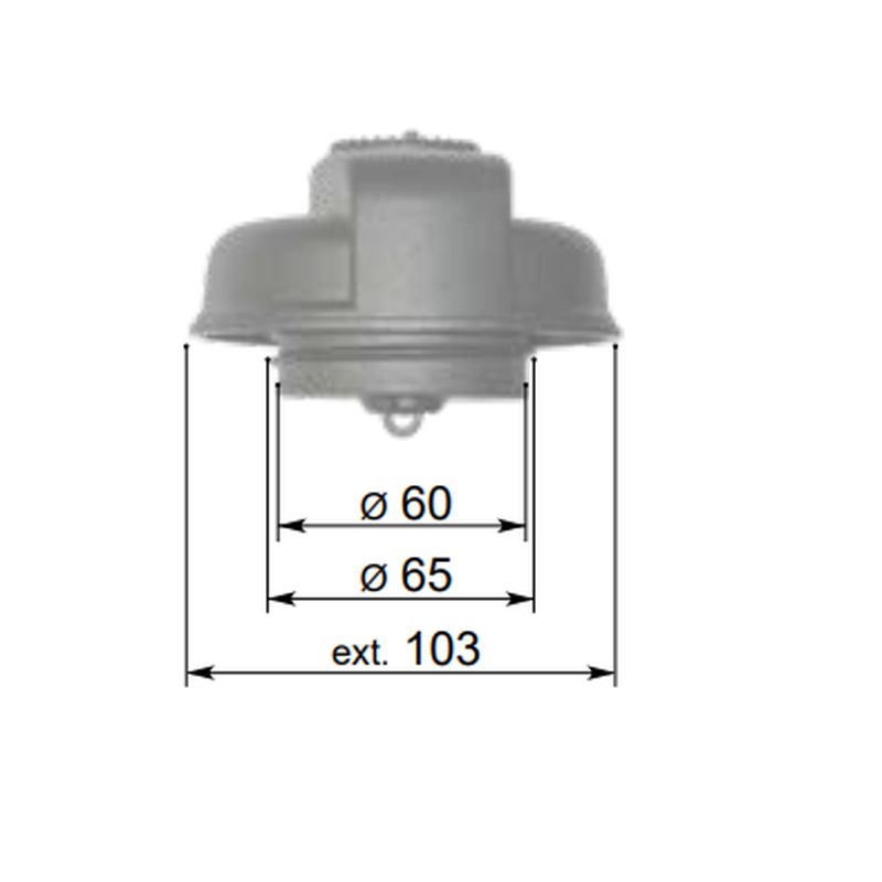 TAPPO CARB VITE C/CHIAVE CATENA - Image 2